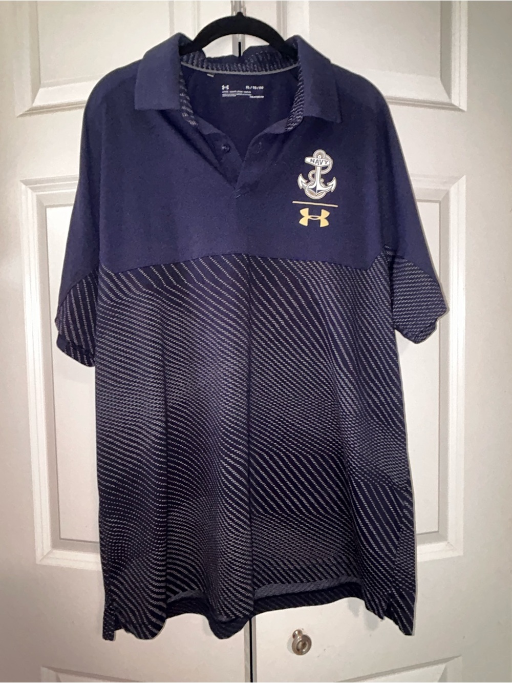 Under Armour Navy Polo with Anchor and Logo